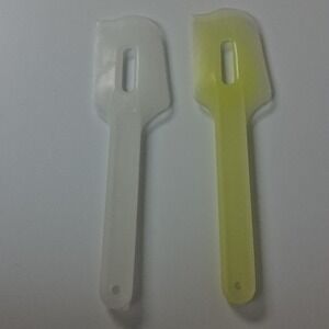 2 Vintage Tupperware Spatulas ©1954 Mid Century MCM Kitchen Tools Retro 1950s